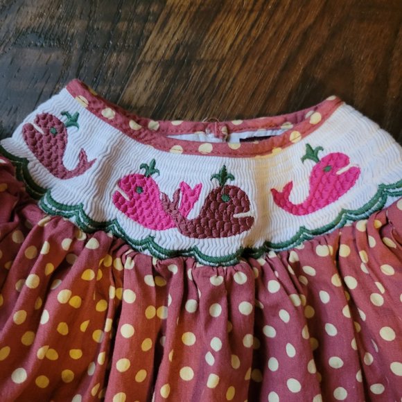 Lil Cactus Smocked Whale Dress - Picture 5 of 5